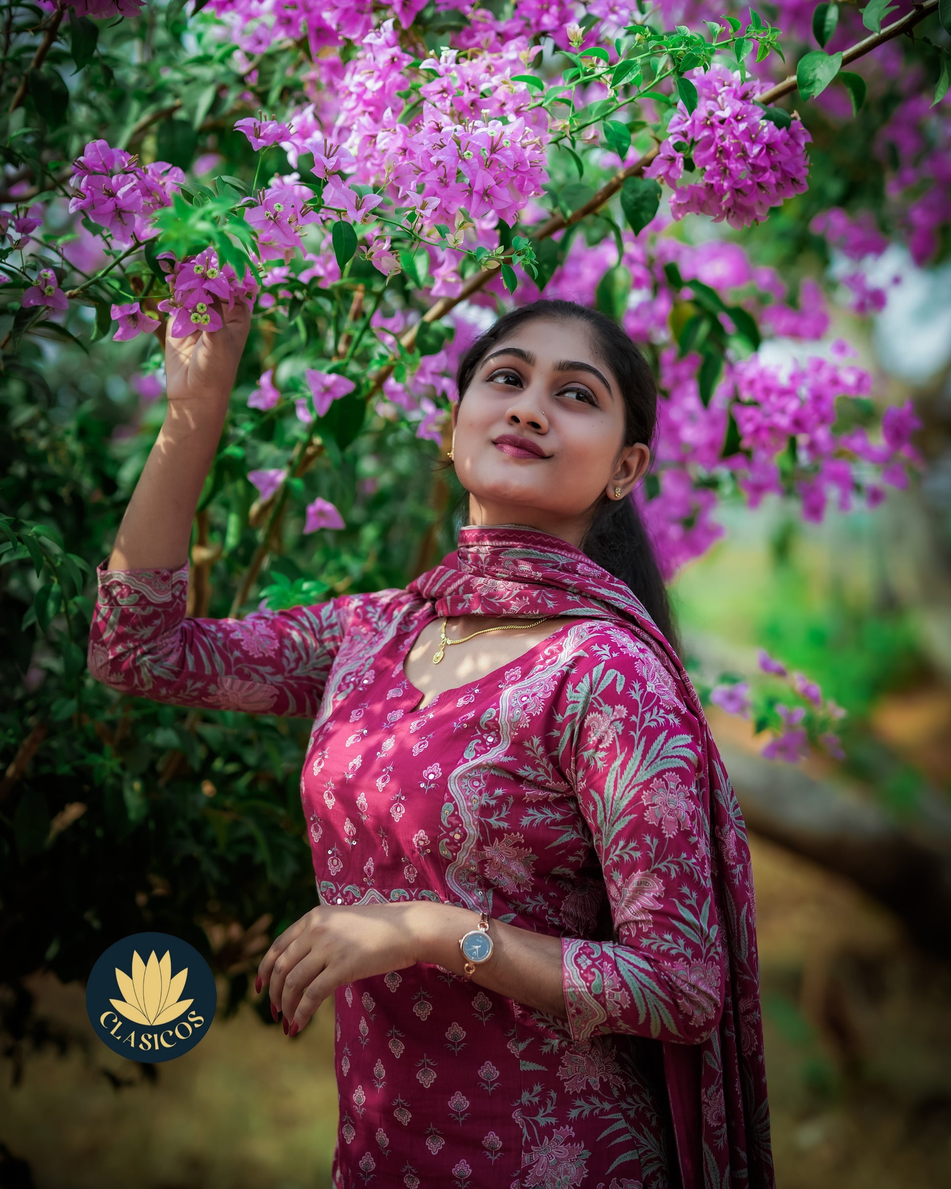 Pure soft cotton salwar set - Red - CLS0175