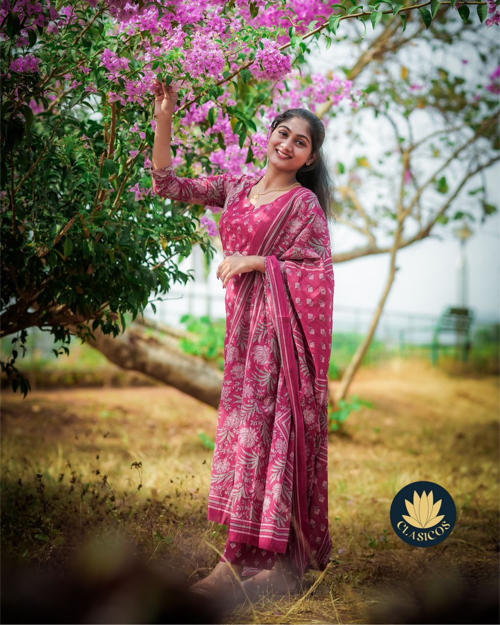 Pure soft cotton salwar set - Red - CLS0175