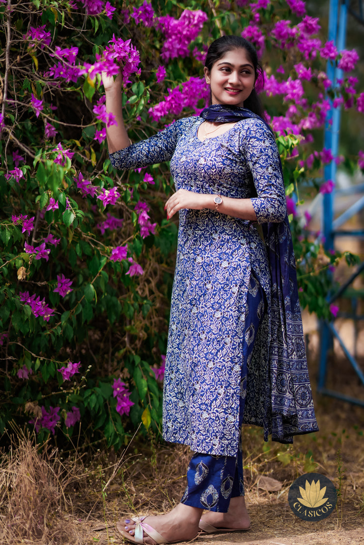 Printed Soft cotton Salwar Set - CLS0178