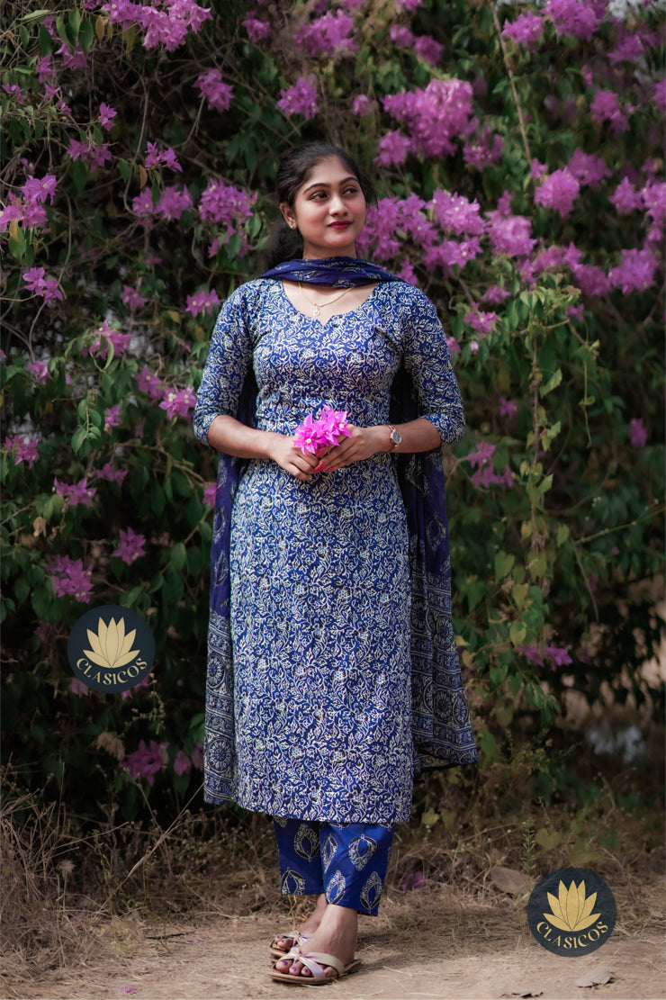 Printed Soft cotton Salwar Set - CLS0178