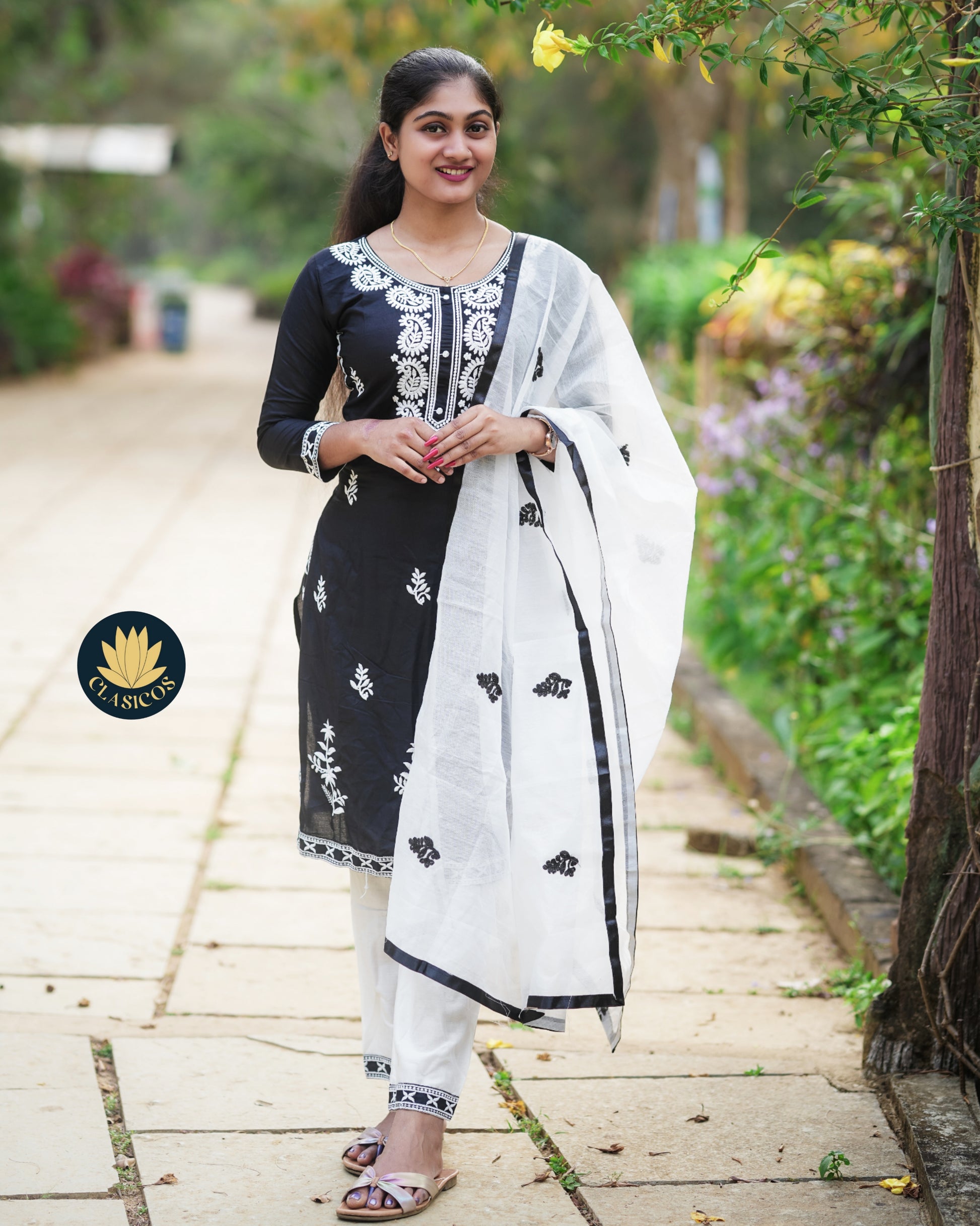 Rayon embroidered salwar set - CLS0181