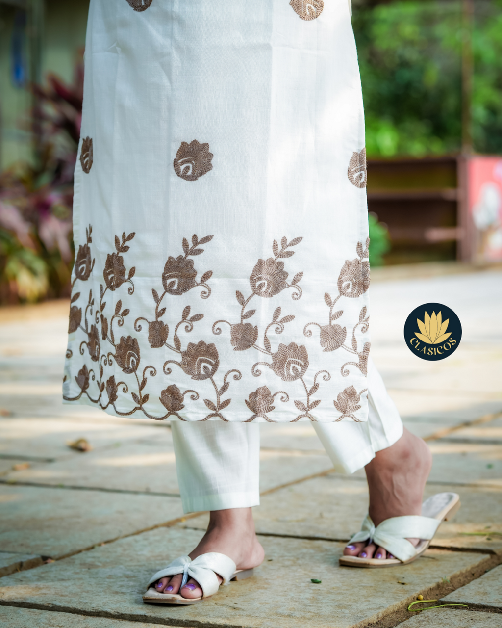 Thread embroidered Co-ord set - CLS0184