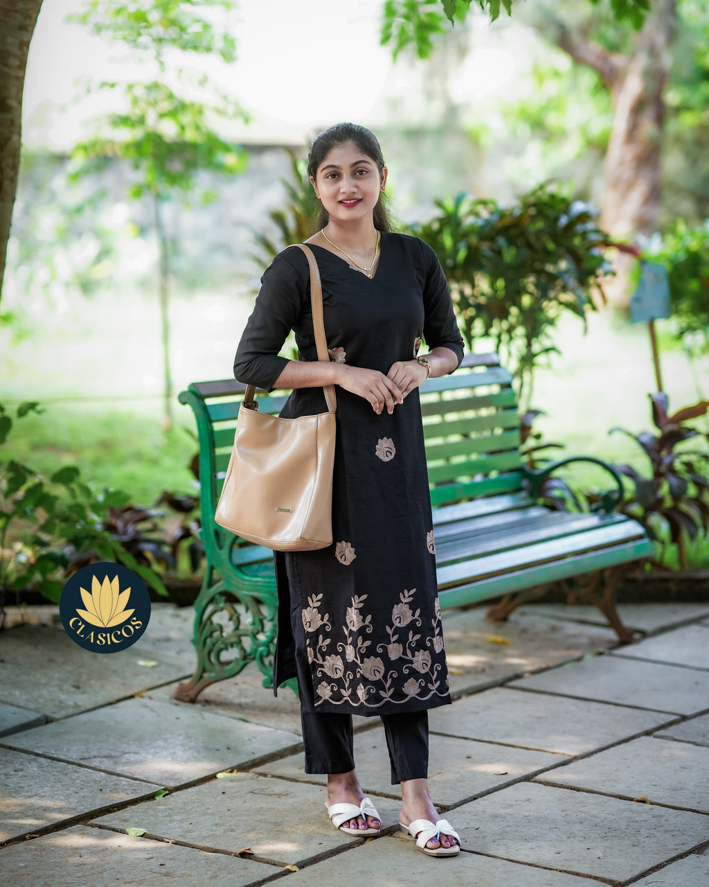 Thread embroidered Co-ord set - CLS0184