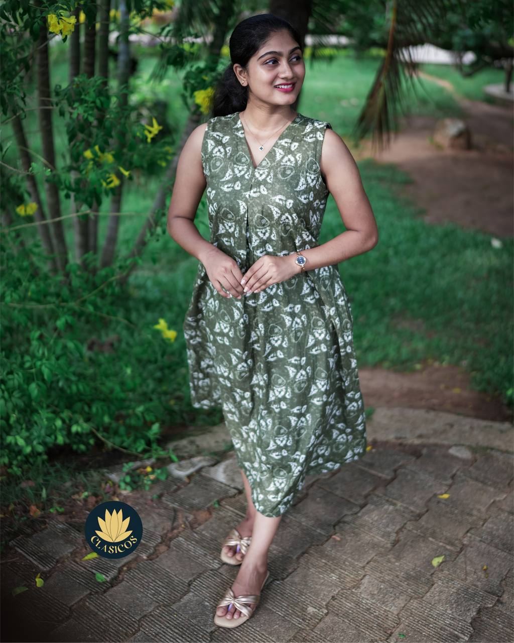 Premium Jaipur Cotton Dress - CLS0187