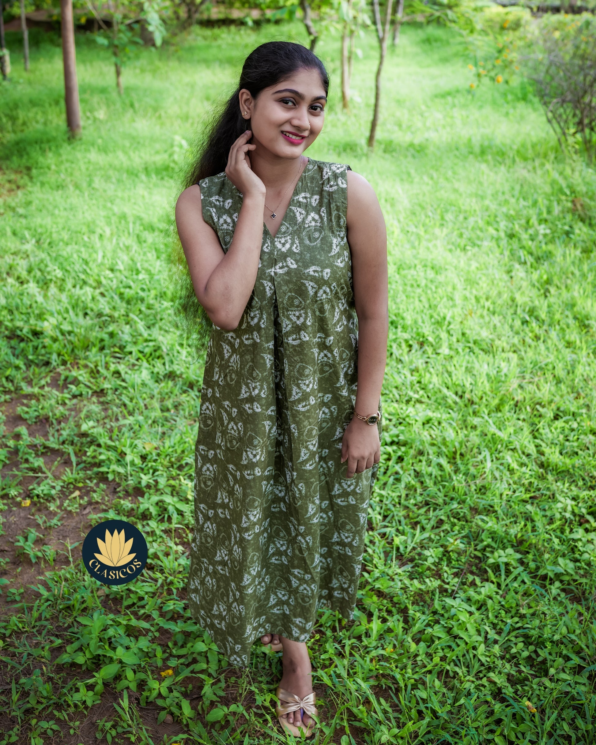 Premium Jaipur Cotton Dress - CLS0187