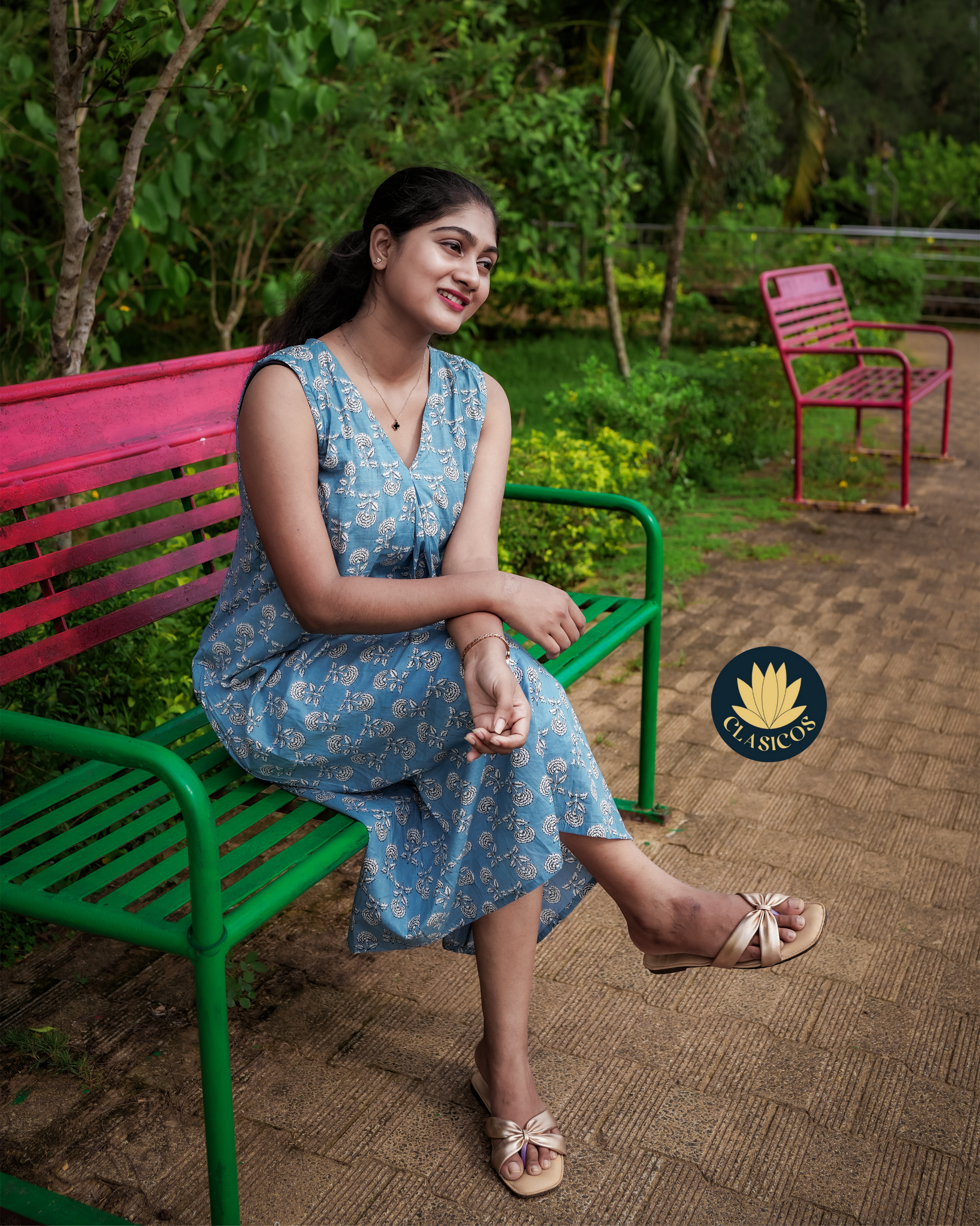 Premium Jaipur Cotton Dress - CLS0187