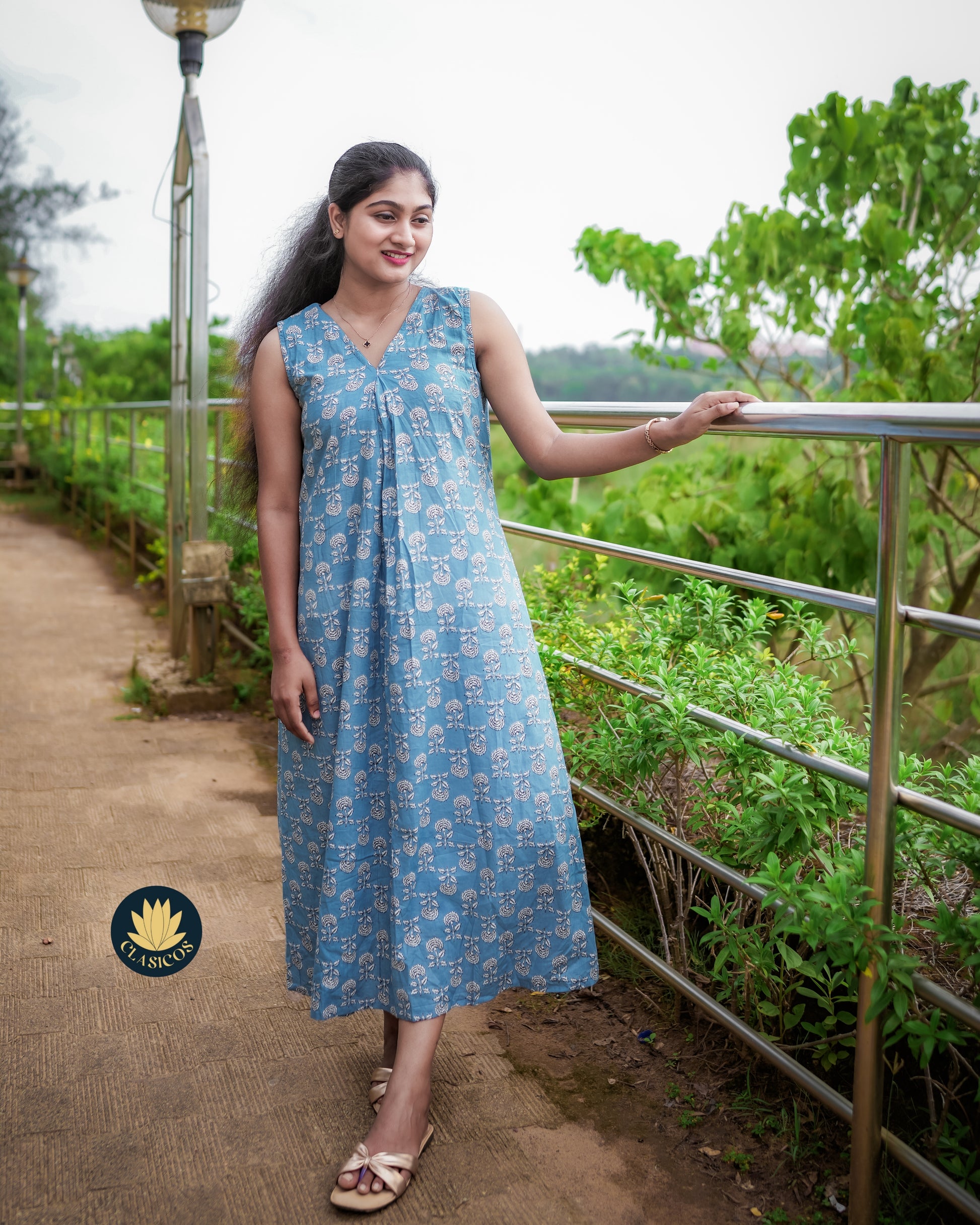 Premium Jaipur Cotton Dress - CLS0187