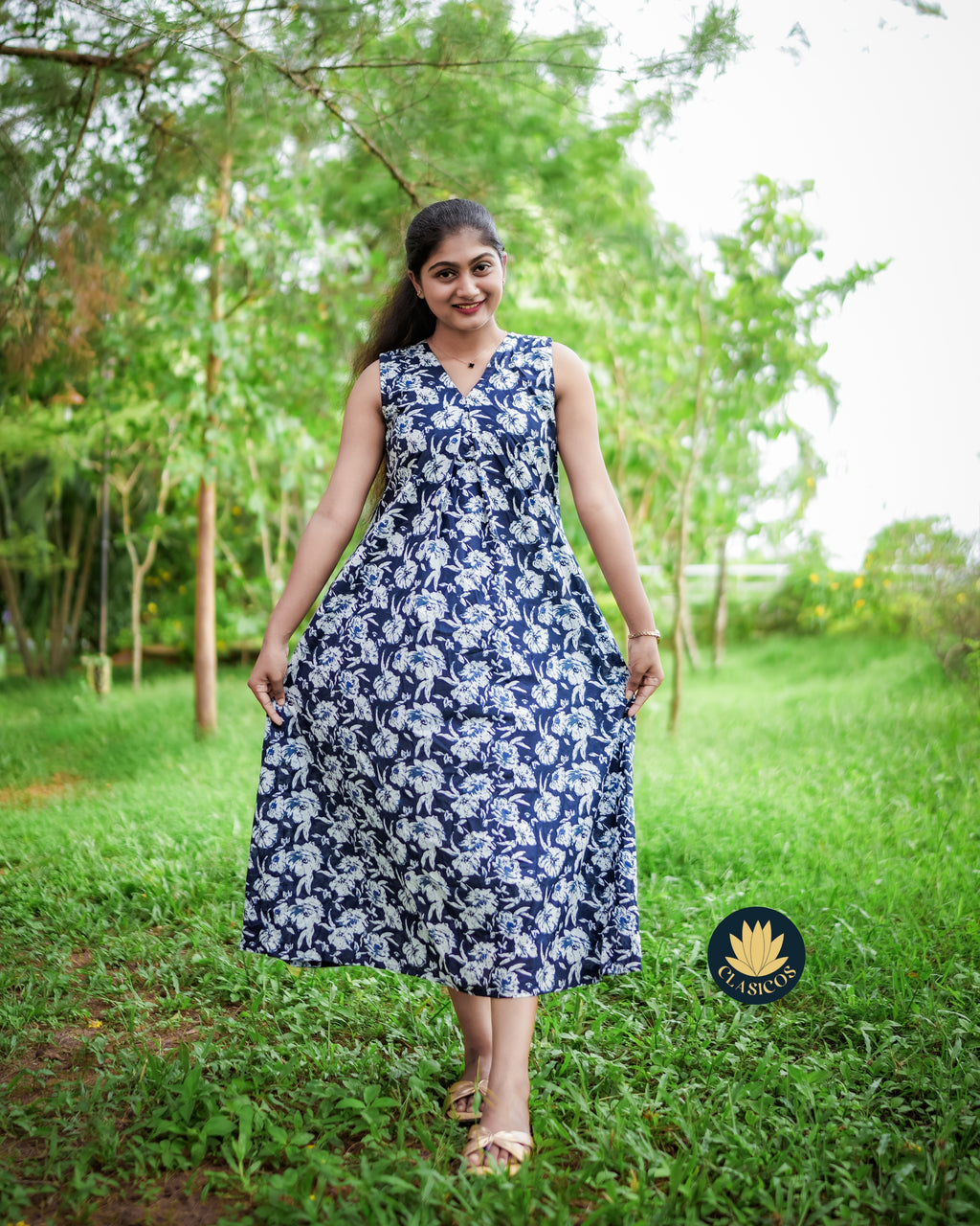 Premium Jaipur Cotton Dress - CLS0187