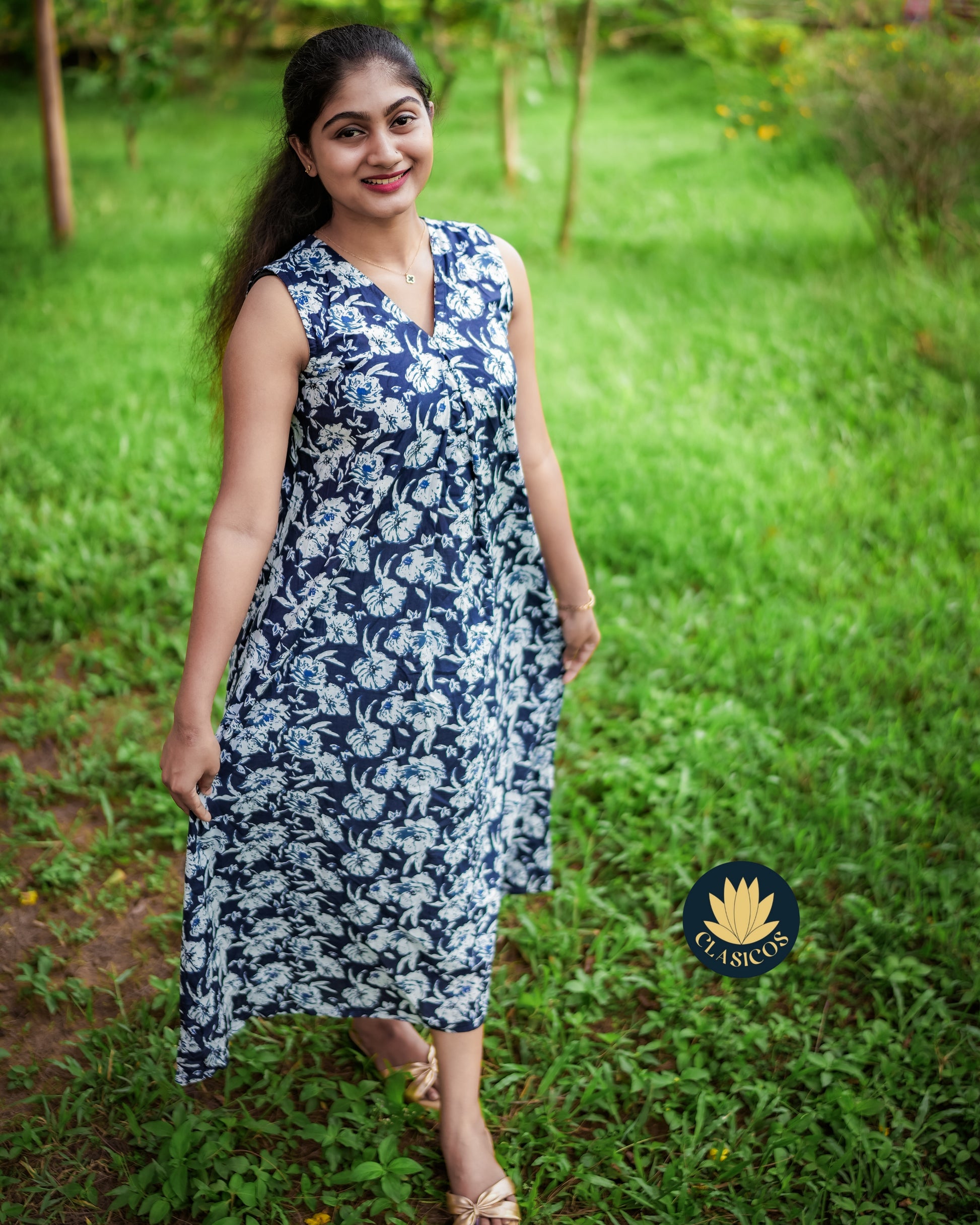 Premium Jaipur Cotton Dress - CLS0187