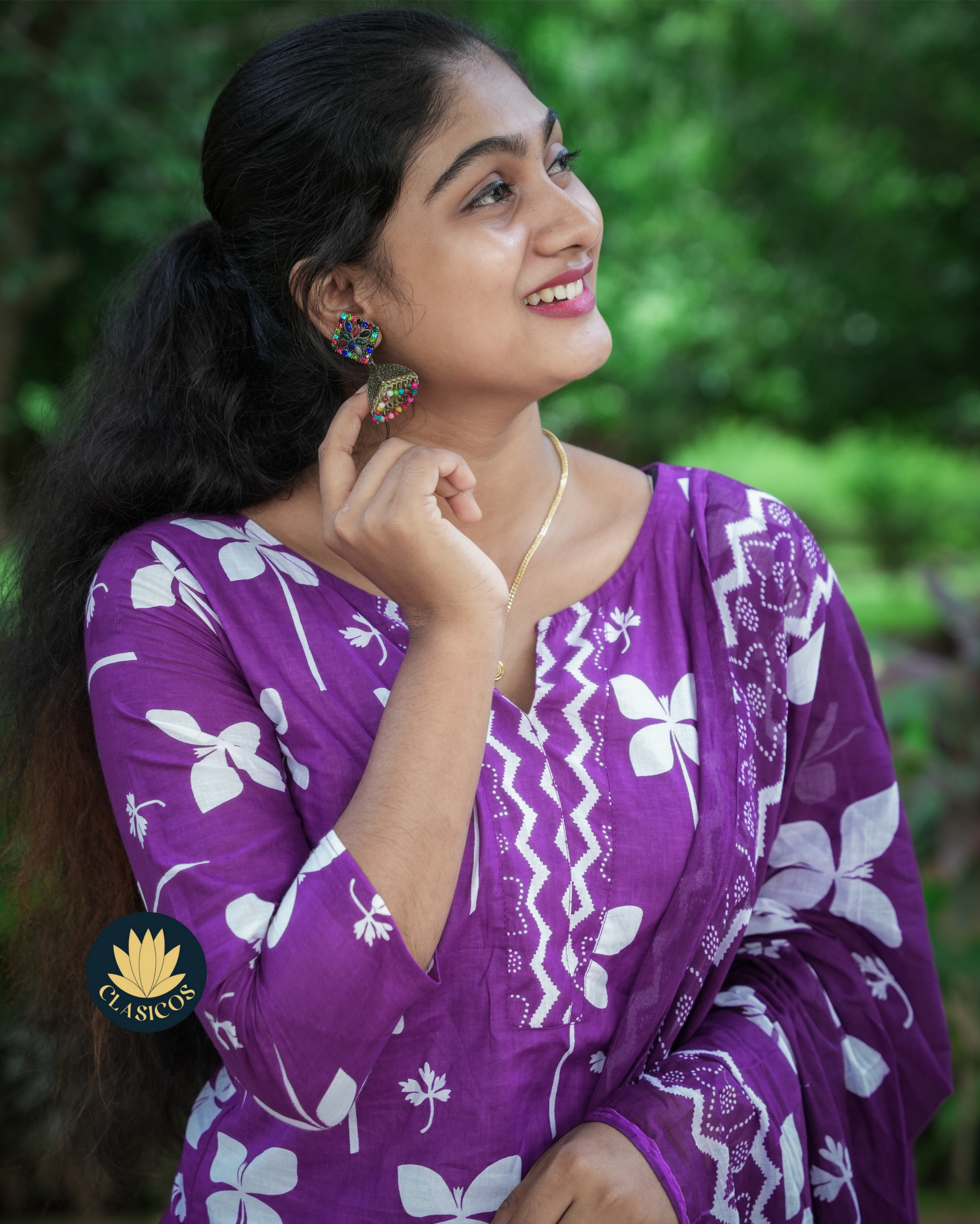 Floral soft cotton salwar set - CLS0188