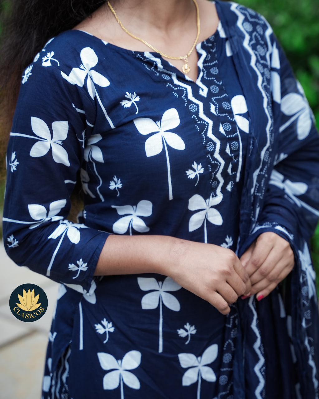 Floral soft cotton salwar set - CLS0188