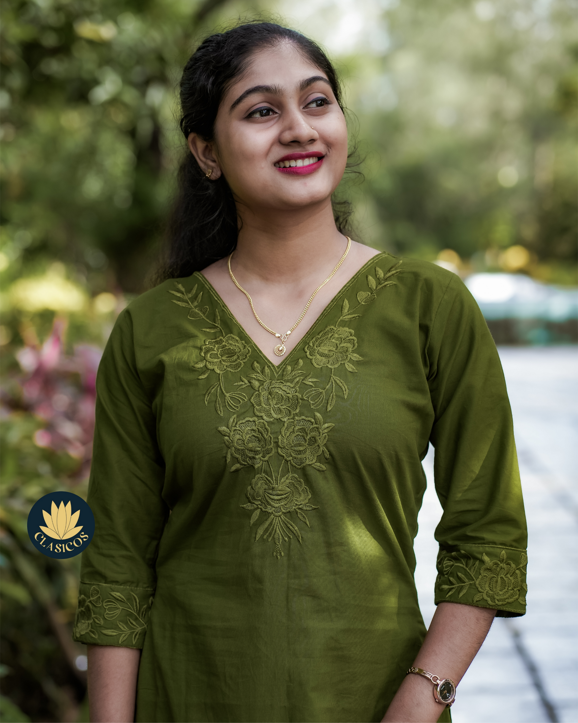 Dhabu Cotton Embroidered Co-Ord Set