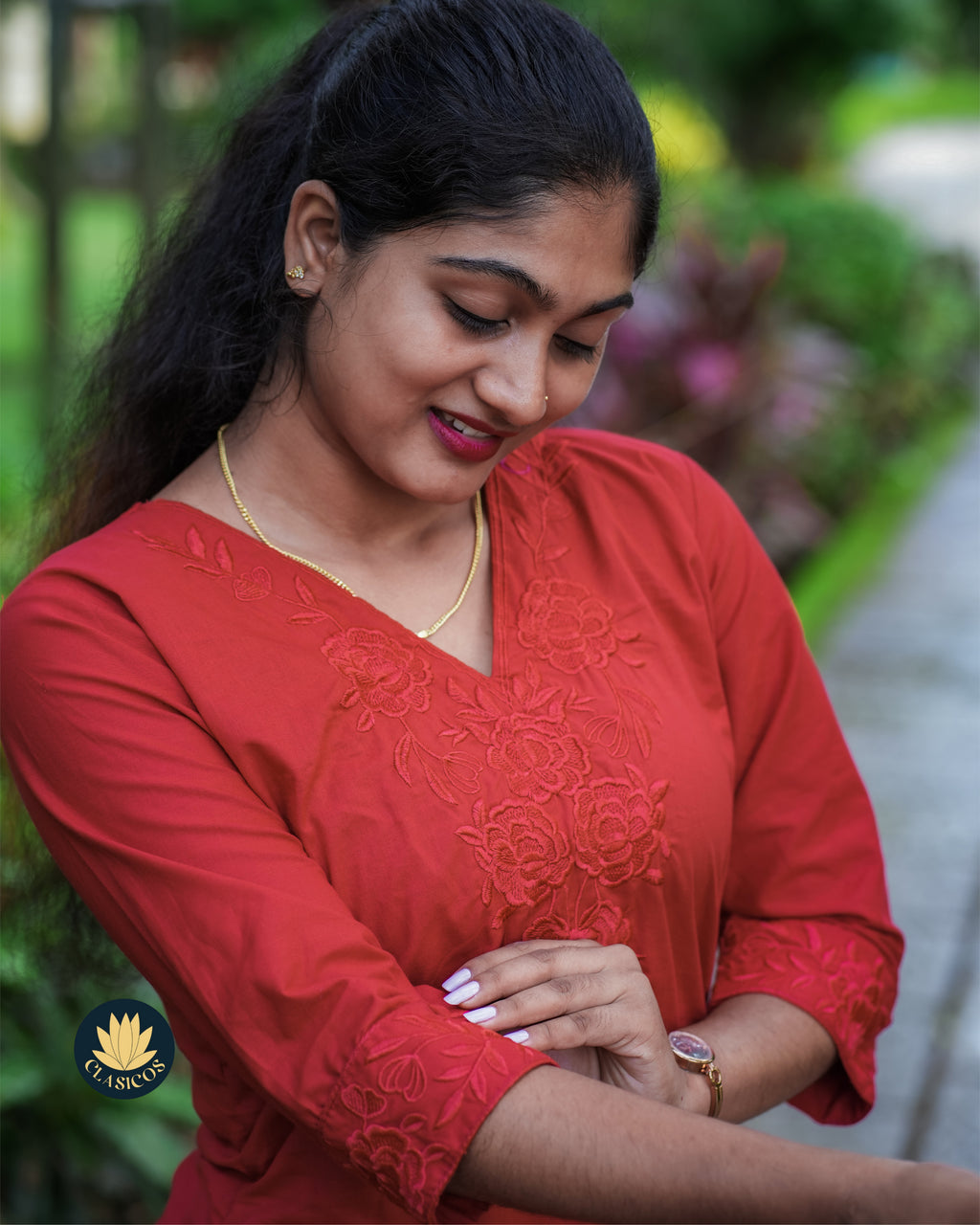Dhabu Cotton Embroidered Co-Ord Set