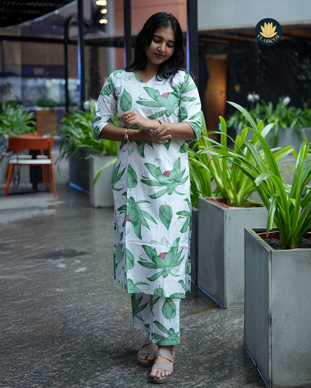 Printed Cotton Coord Set - CLS00156
