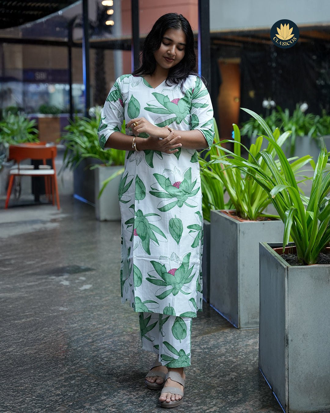 Printed Cotton Coord Set - CLS00156