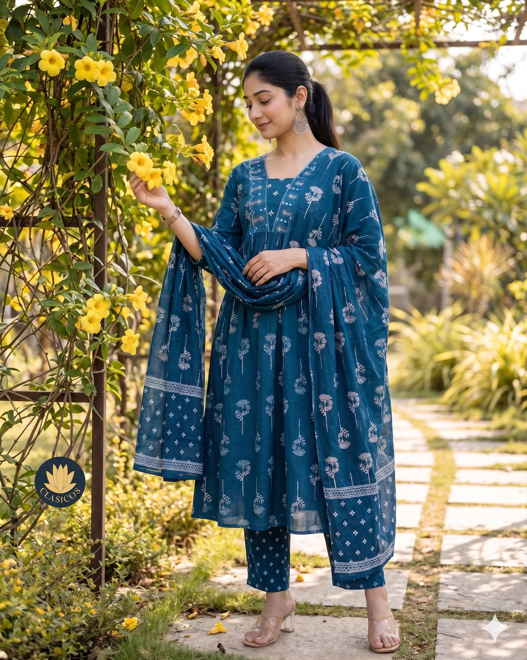 Pure Soft Cotton A-Line Salwar Set - CLS0185