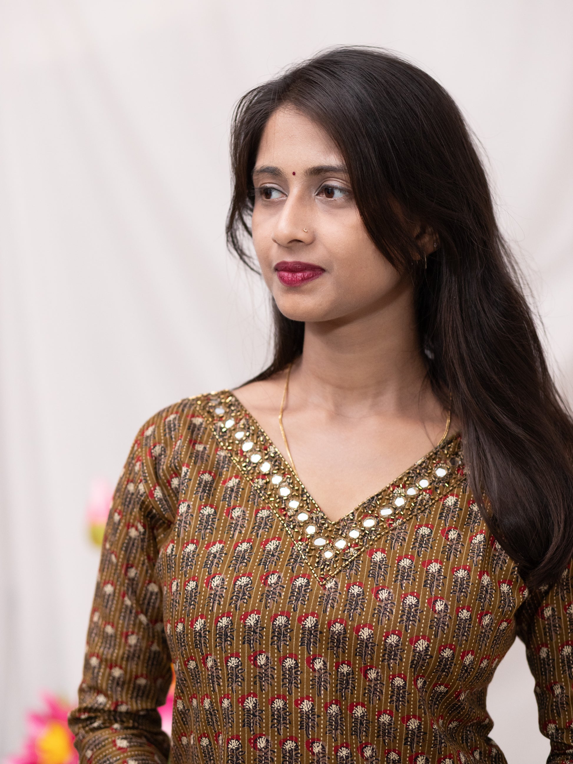 Cotton Casual with Kantha stitches