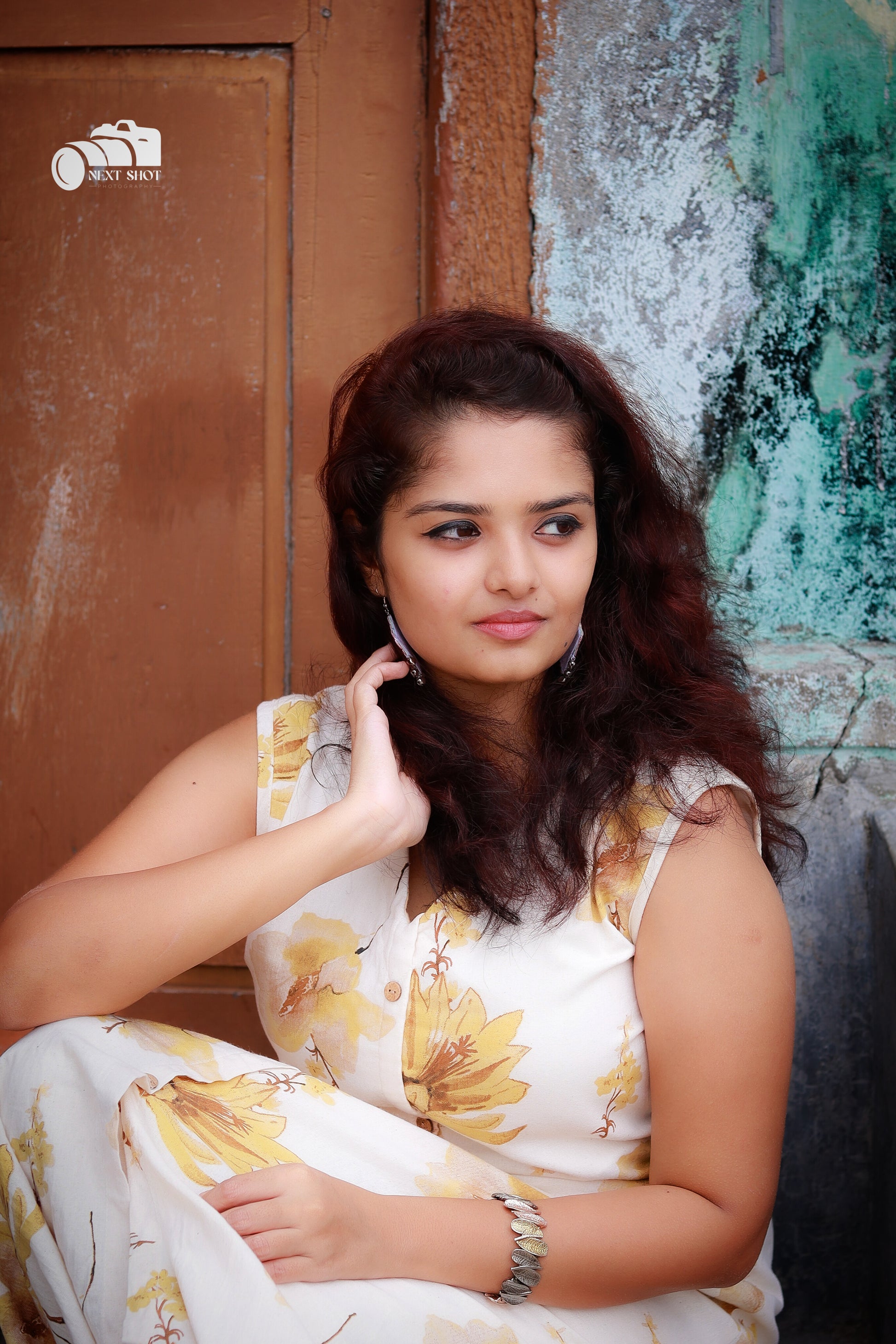 A-Line Cotton Dress with Artistic Print – Sleeveless with Optional Sleeves - CLS0146
