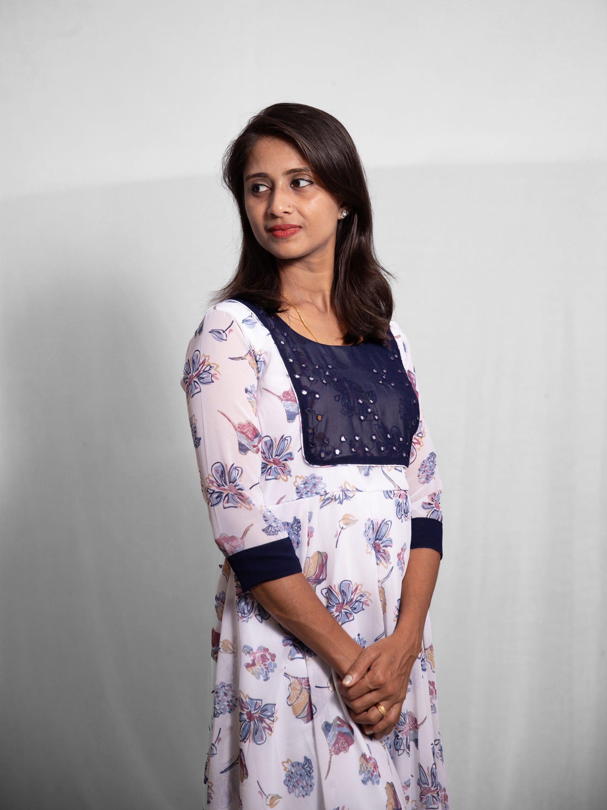 Printed Georgette Dress