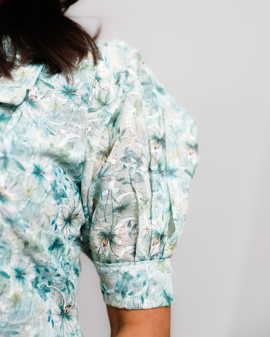 Printed Hakoba Shirt Collar Kurta - VR0056