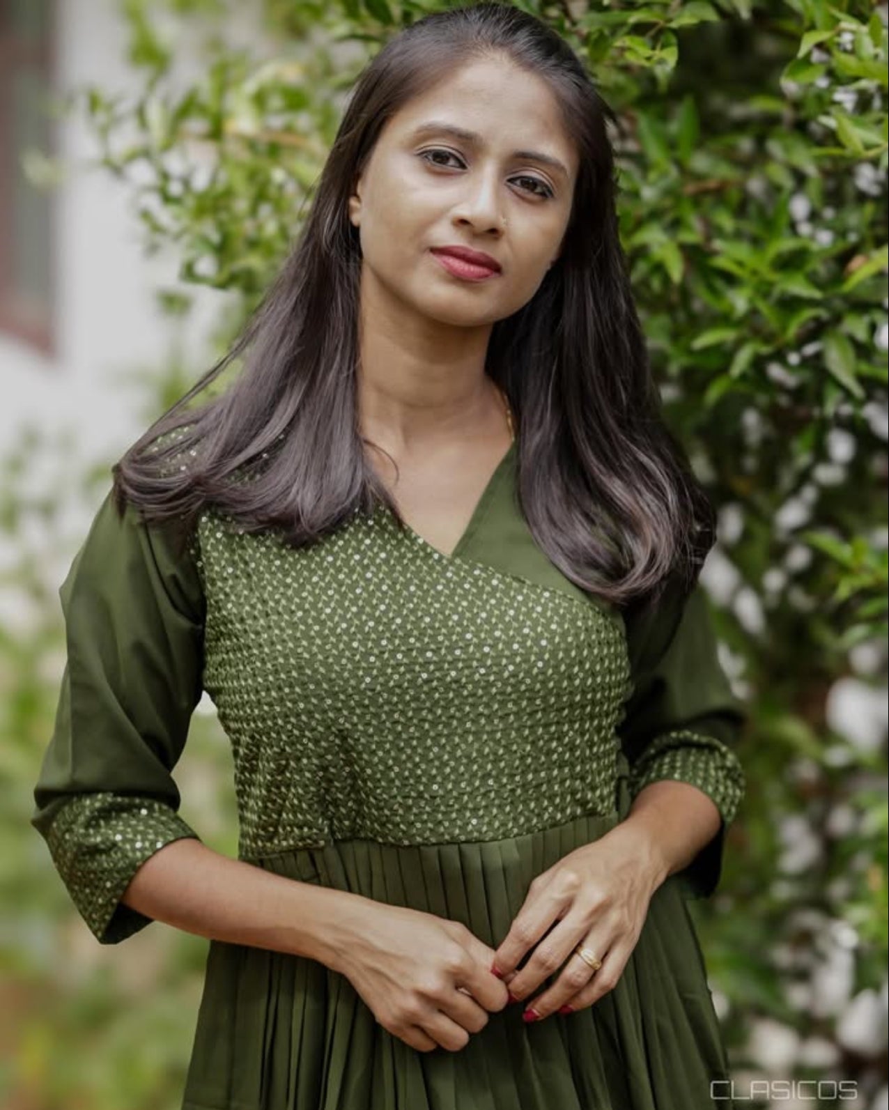 Georgette Angrakha-Style Kurti