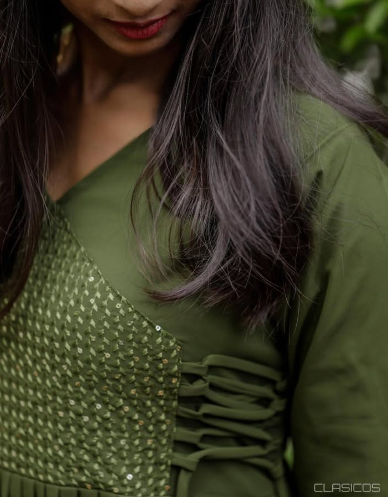 Georgette Angrakha-Style Kurti