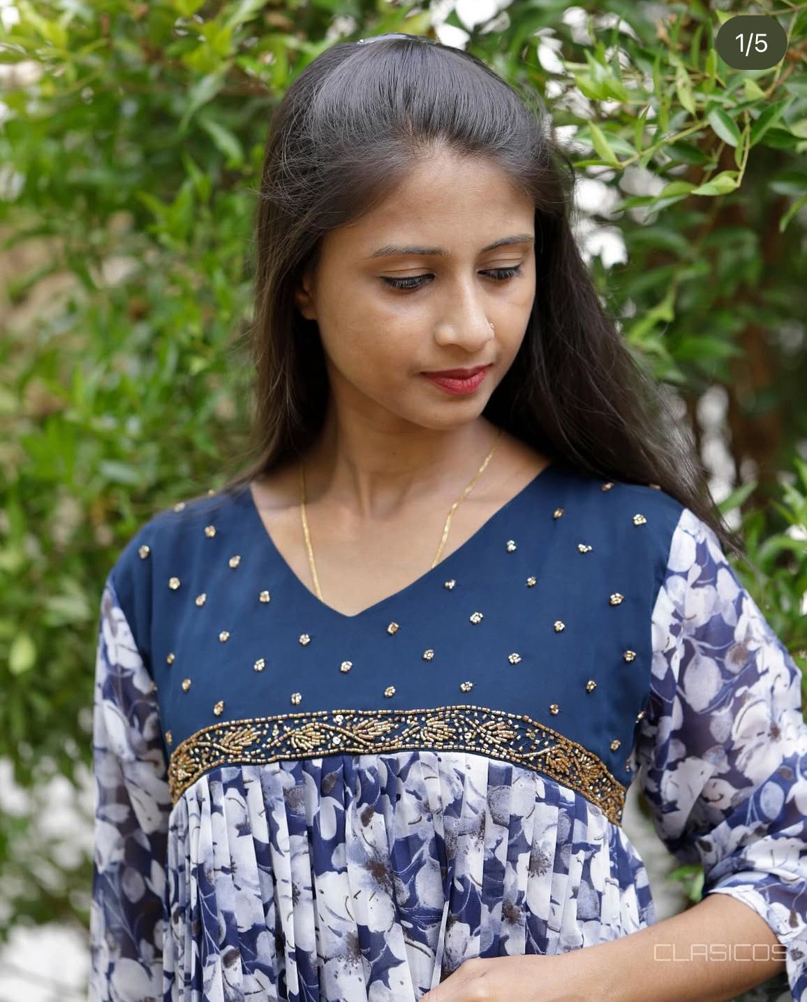 Printed Georgette Hand work Partywear