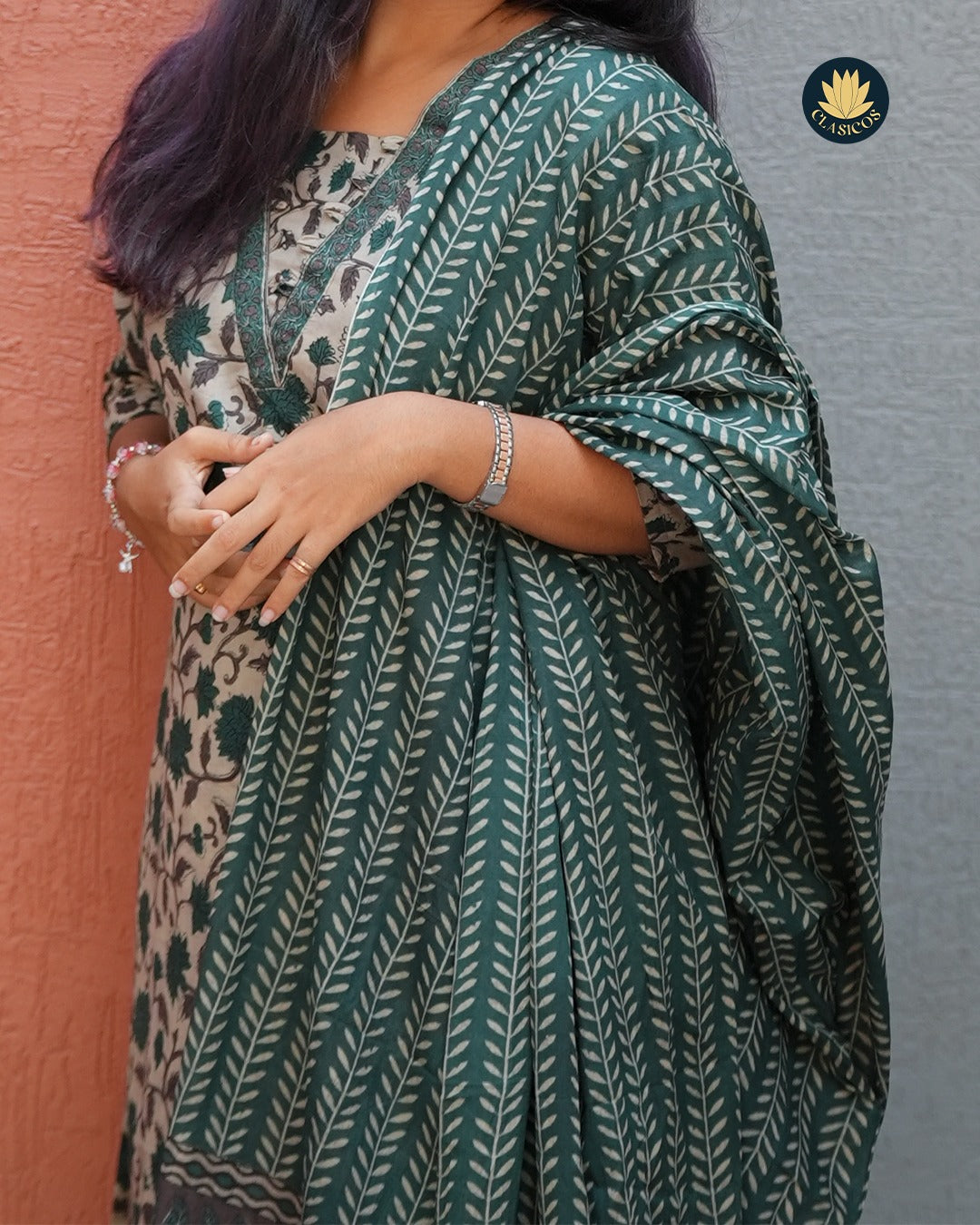 Block Printed Pure Cotton Salwar Suit - CLS0127