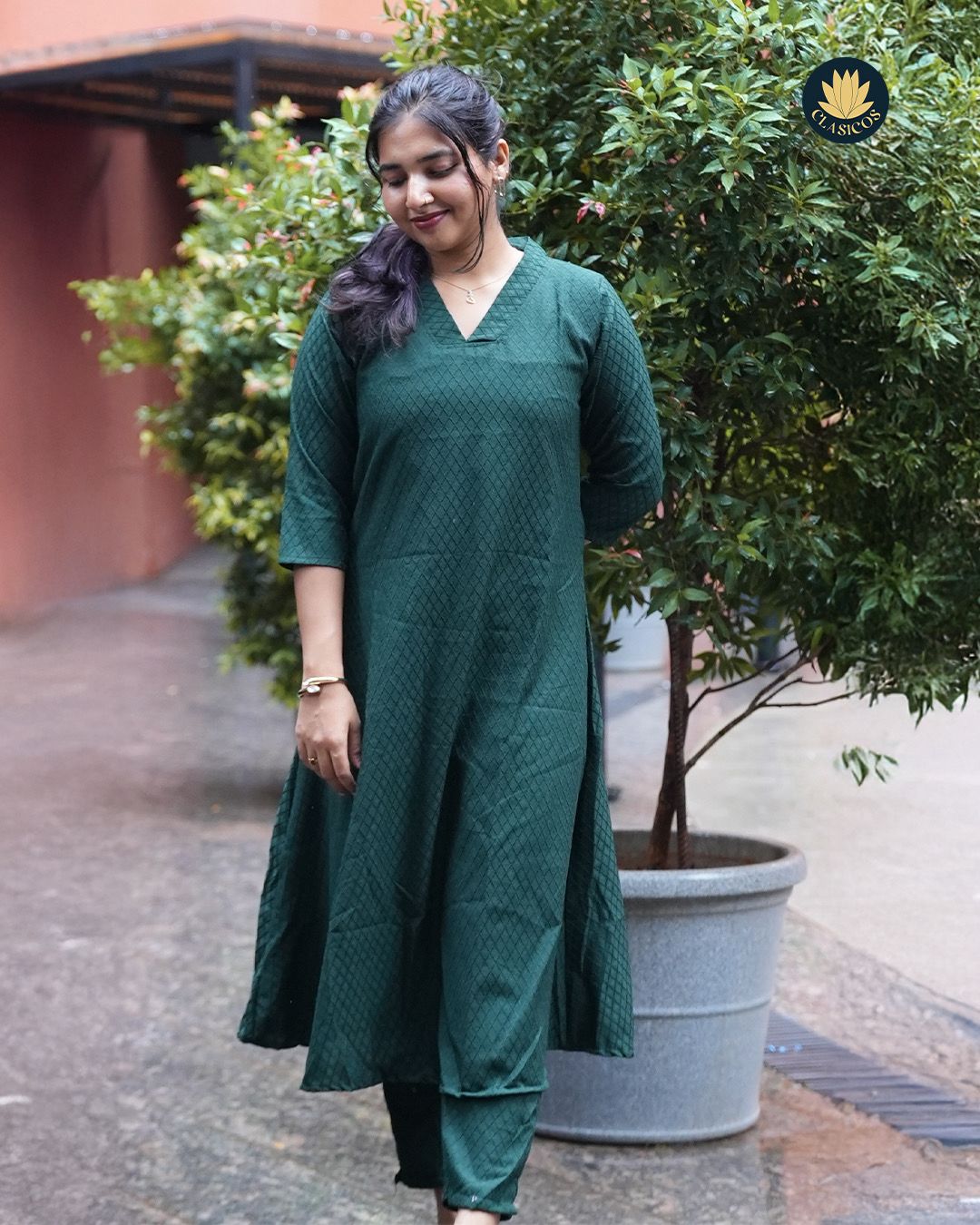 Solid Colour Co-ord Set in Imported Fabric