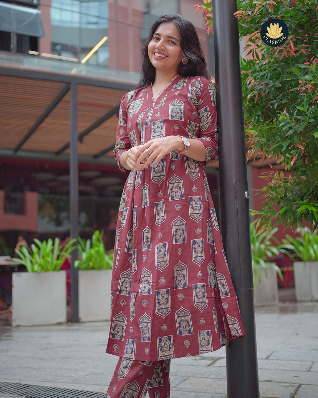 Printed Soft Cotton Co-ord Set with Lining