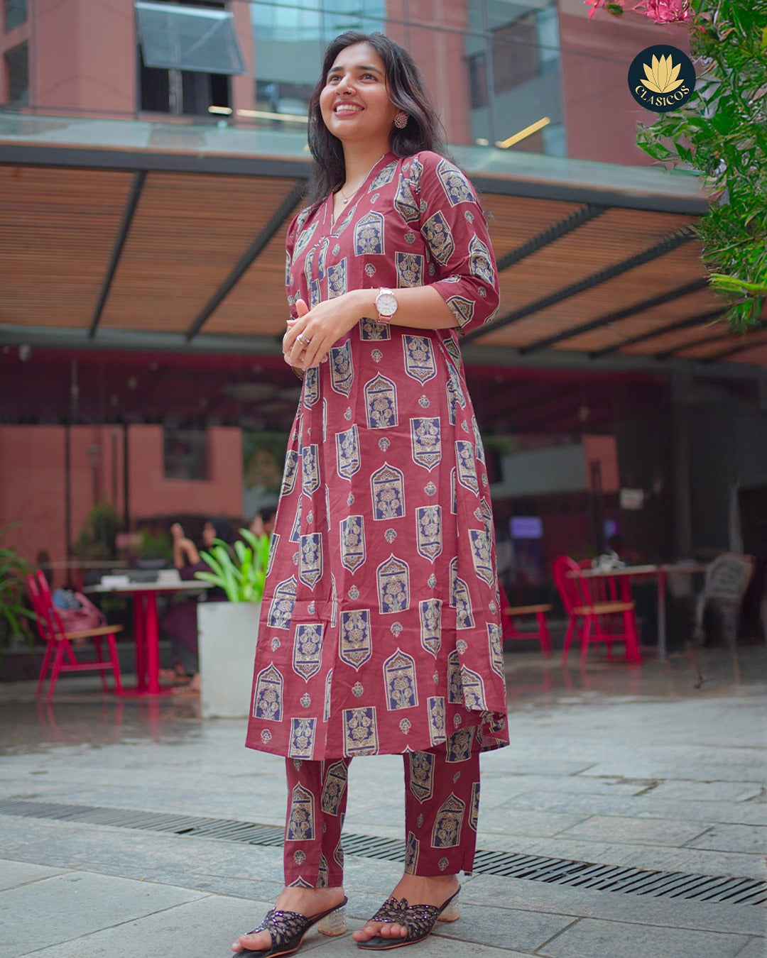 Printed Soft Cotton Co-ord Set with Lining