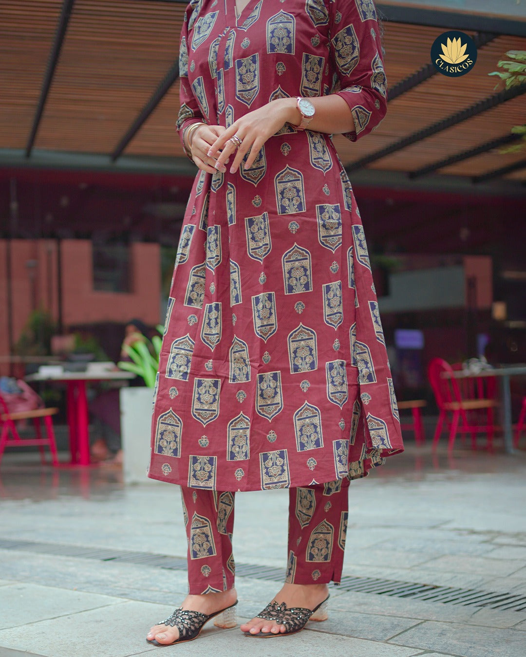 Printed Soft Cotton Co-ord Set with Lining