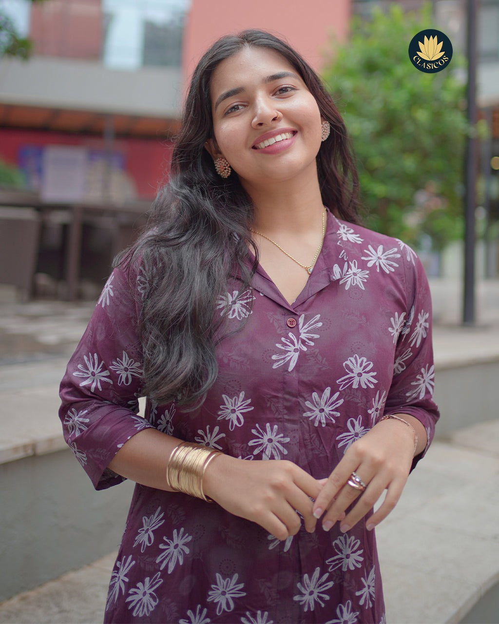 Printed Soft Rayon Long Co-ord Set