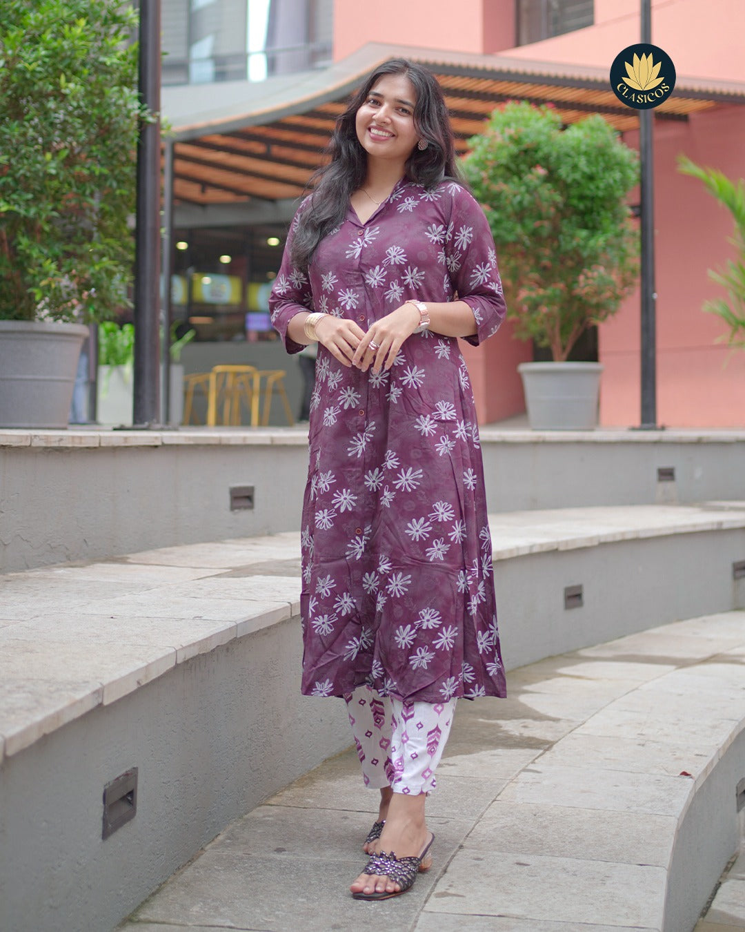 Printed Soft Rayon Long Co-ord Set
