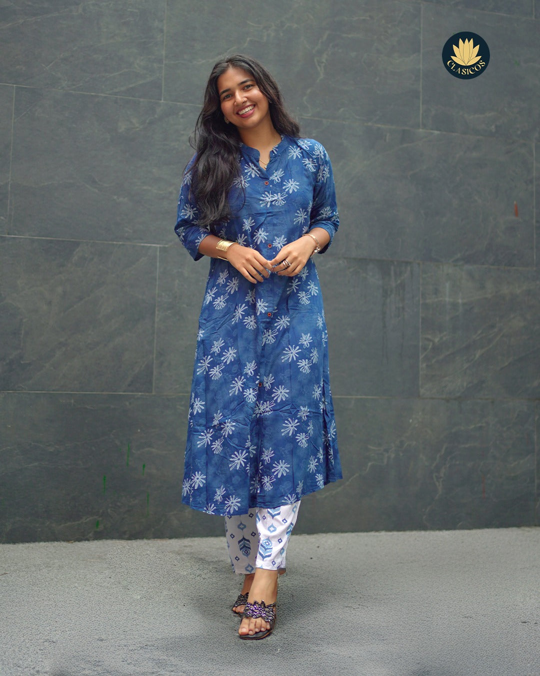 Printed Soft Rayon Long Co-ord Set