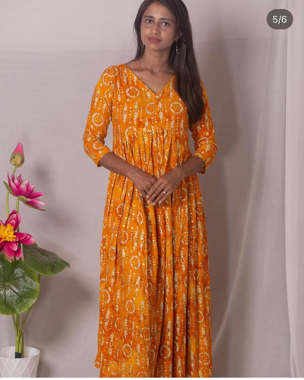 Rayon Alia-Cut Kurti