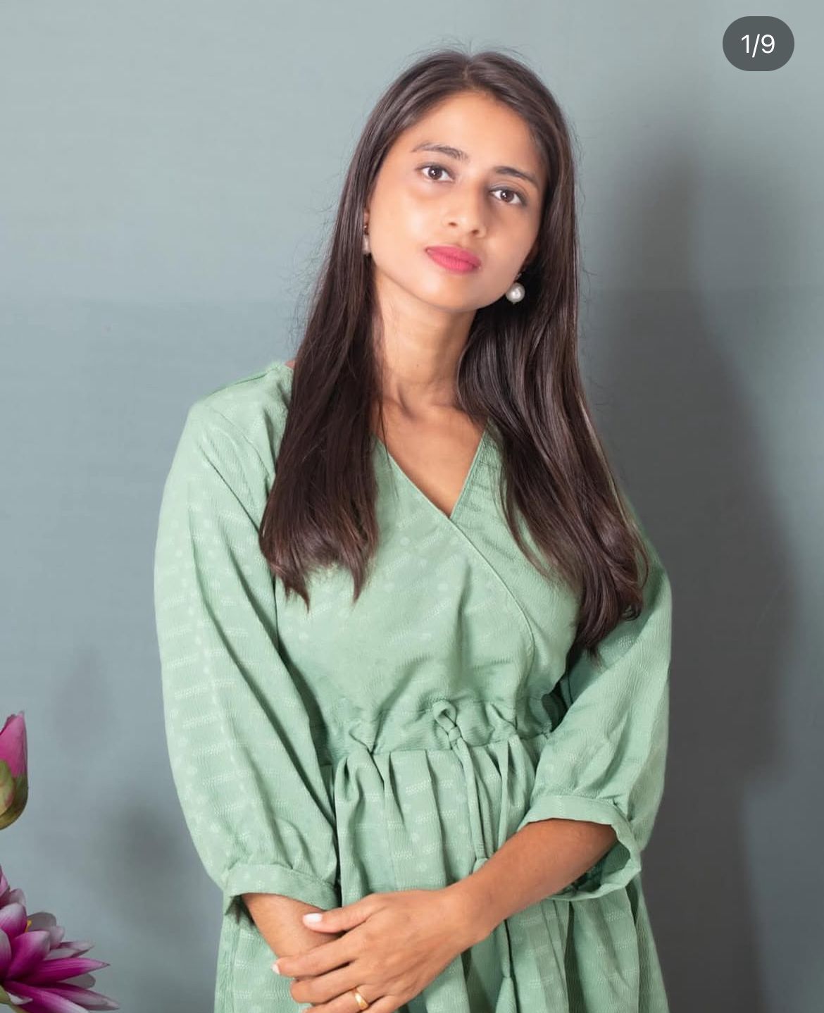 Popcorn Dress with Angrakha Pattern