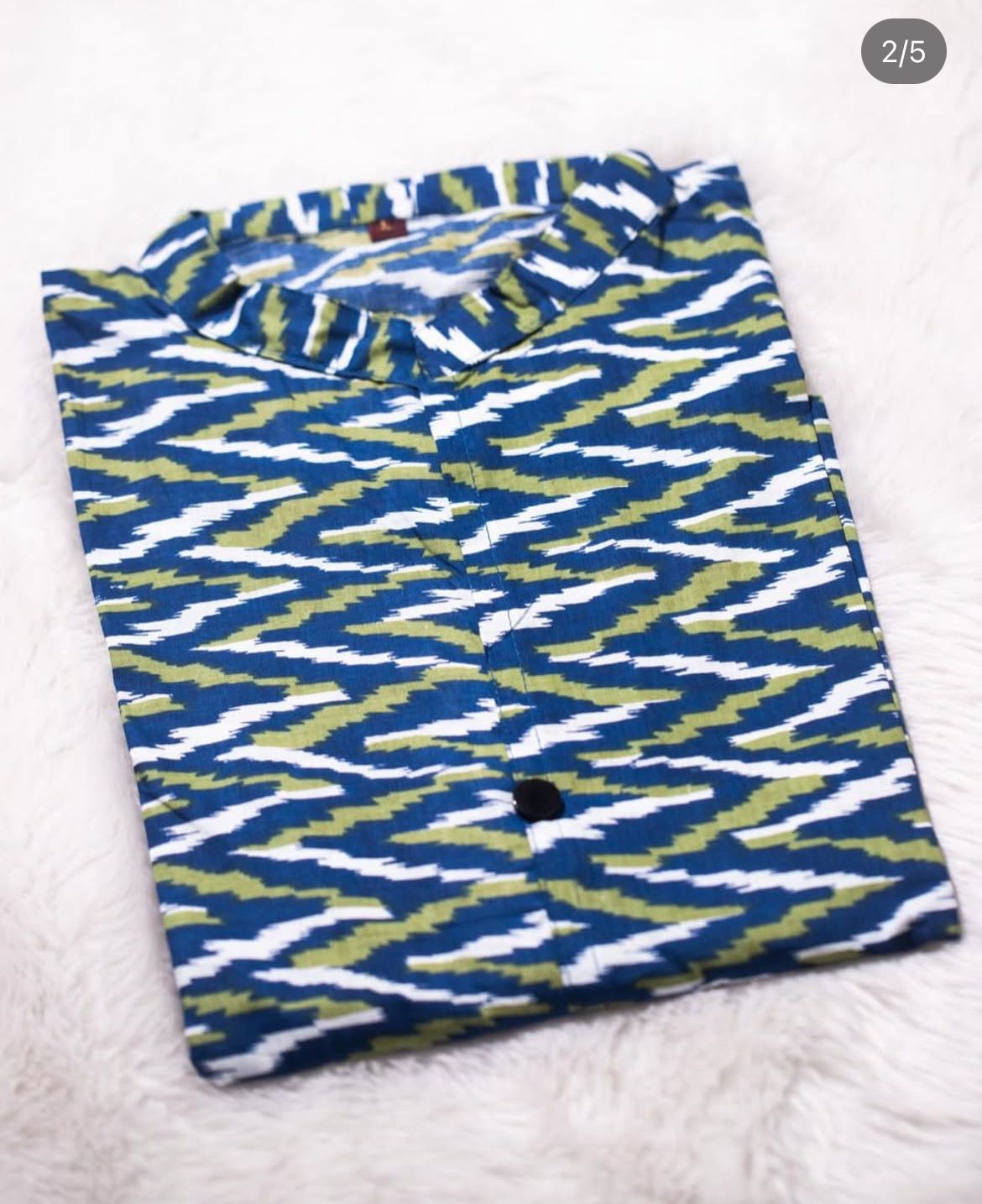 Cotton Co-ord set Zigzag