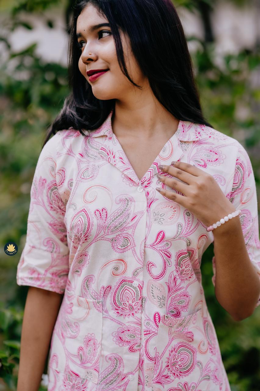 Timeless Paisley Flex-Cotton Tunic - CLS0179