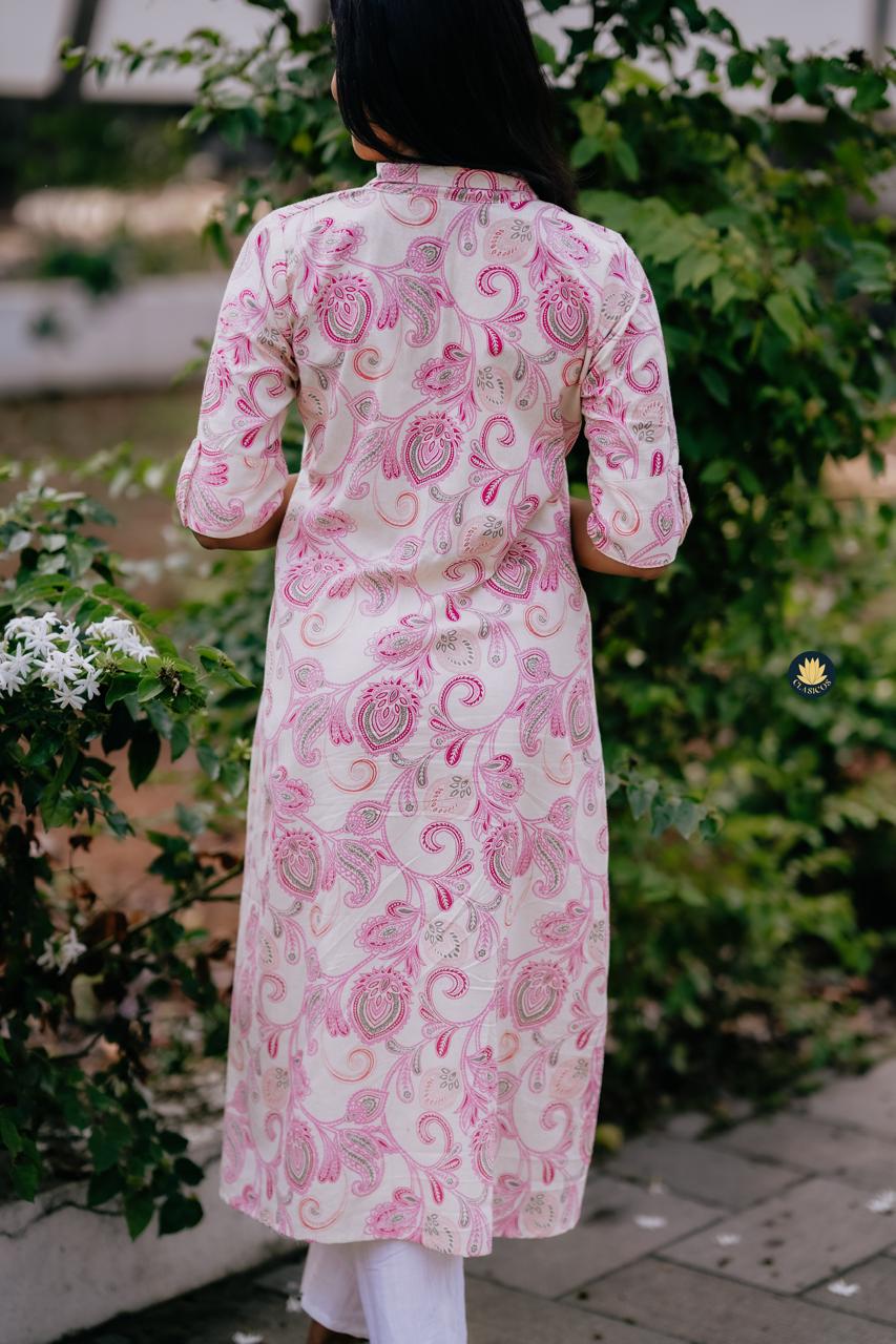 Timeless Paisley Flex-Cotton Tunic - CLS0179