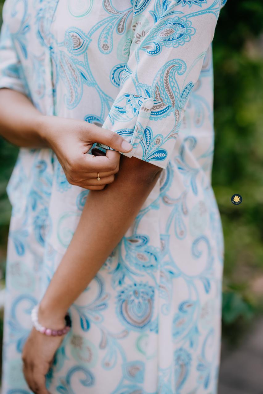 Timeless Paisley Flex-Cotton Tunic - CLS0179