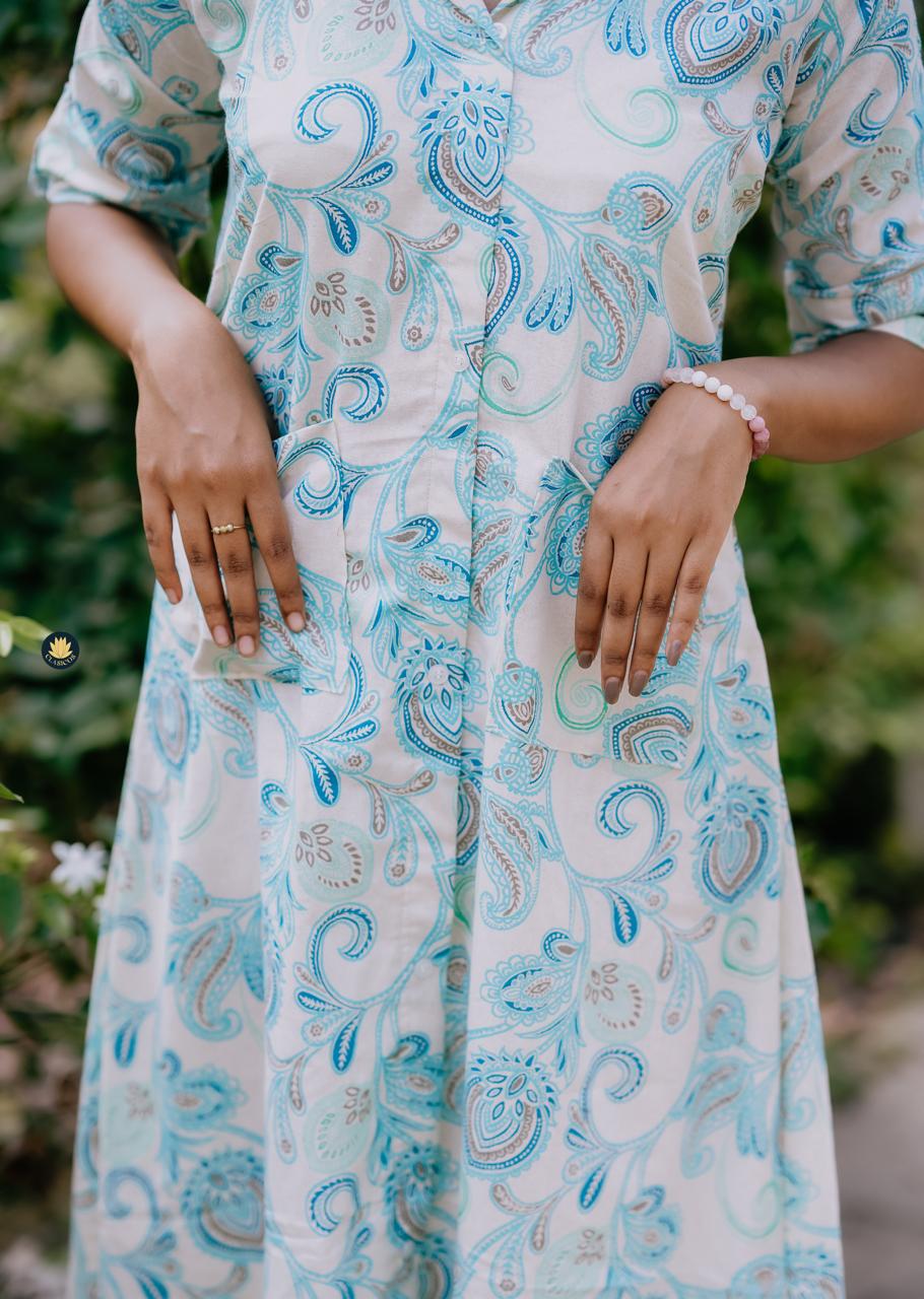 Timeless Paisley Flex-Cotton Tunic - CLS0179