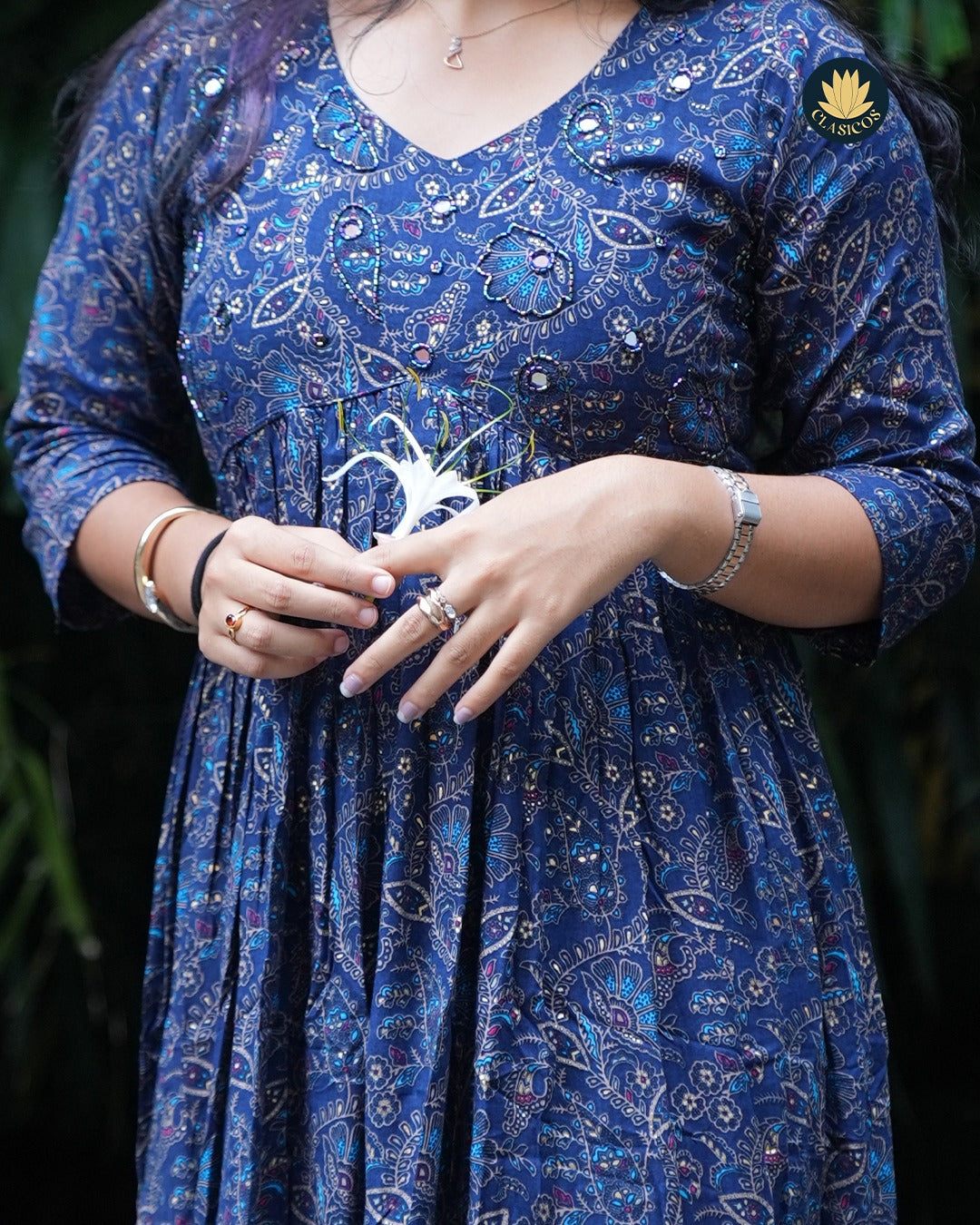 Rayon Alia Cut Dress - CLS0136