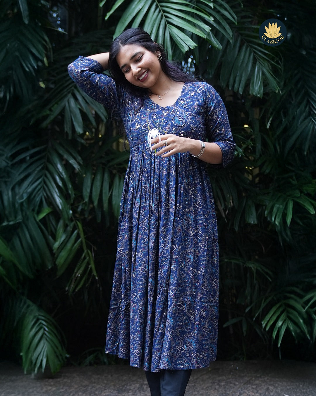 Rayon Alia Cut Dress - CLS0136